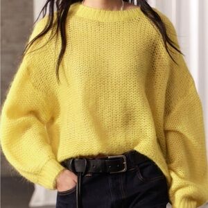 Zara Yellow Alpaca Sweater L